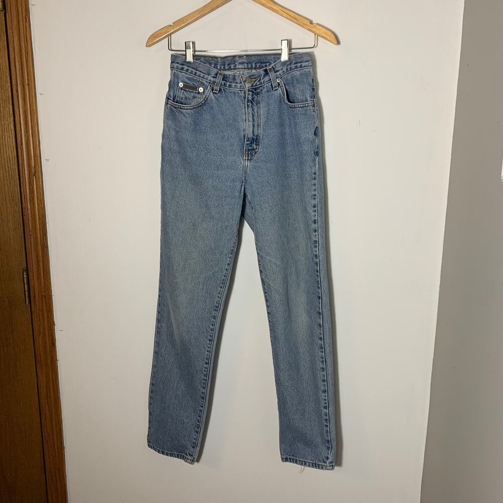 Vintage 90s Calvin Klein Union Made High Waist Mom Jeans Medium Wash Size 8 EUC